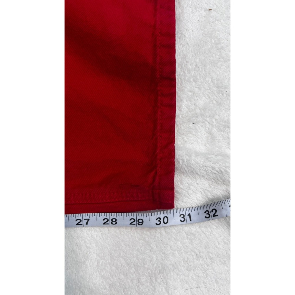 Princess Polly NWT Denver Denim Jeans Red High Rise Wide Leg US - Picture 7 of 14